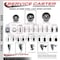 Service Caster Semi Steel Swivel Grip Ring Caster Set 44'' Wheels&7/16'' Stems-2 w/BRK, 4PK SCC-GR20S414-SSS-PLB-716138-2-S-2 - alternate 4